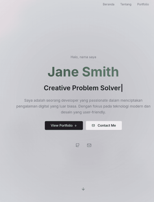 Simple Portfolio Website